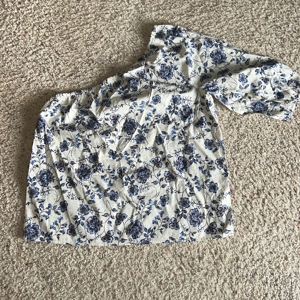 J. Jill Women’s Floral One Shoulder Top – Size Medium